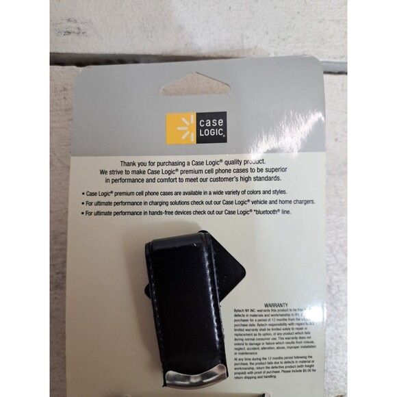 Vintage Case Logic Universal Small Phone Leather Pouch Black With Belt Hook - Picture 4 of 4